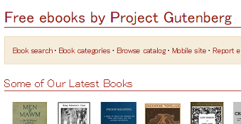 Project Gutenberg  ; offers over 50,000 free ebooks