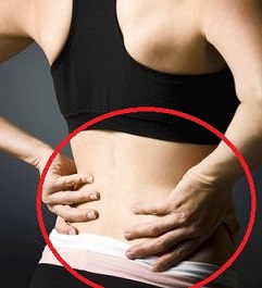 [Rear view of woman with hands on lower back. ONE TIME USE ONLY. HEALTH SECTION FEB. 27, 2012.] *** [] ** TCN OUT **